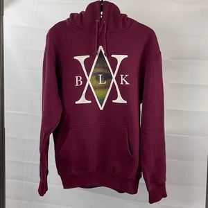 Burgundy Black Scale Hoodie
